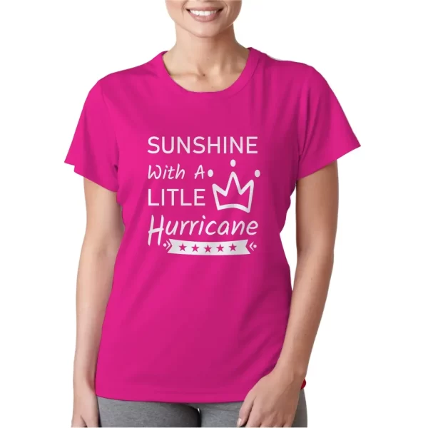 Camiseta feminina, modelo baby look, estampa Sunshine - Image 4