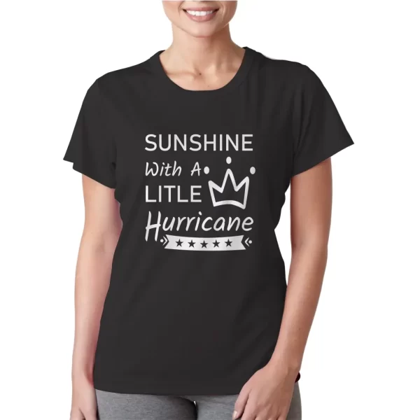 Camiseta feminina, modelo baby look, estampa Sunshine - Image 3