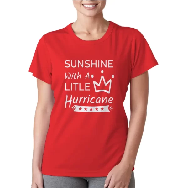 Camiseta feminina, modelo baby look, estampa Sunshine - Image 2