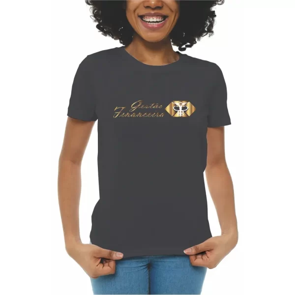 Camiseta Gestão Financeira, modelo feminino baby look - Image 2