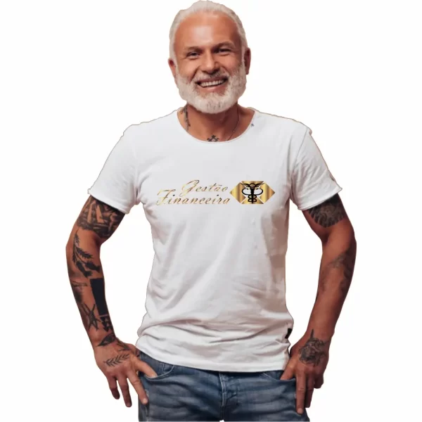 Camiseta Gestão Financeira, modelo tradicional