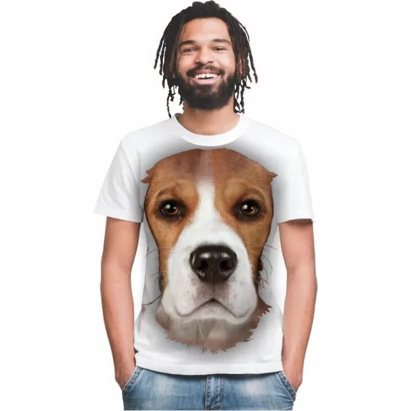 Camiseta Modelo Tradicional, Estampa Cão de Guarda