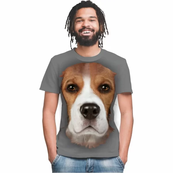 Camiseta Modelo Tradicional, Estampa Cão de Guarda - Image 2