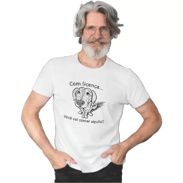 Camiseta Modelo Tradicional, Estampa com Licença