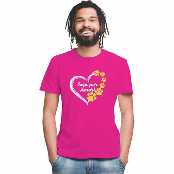 Camiseta Modelo Tradicional, Estampa Seja por Amor - Image 3